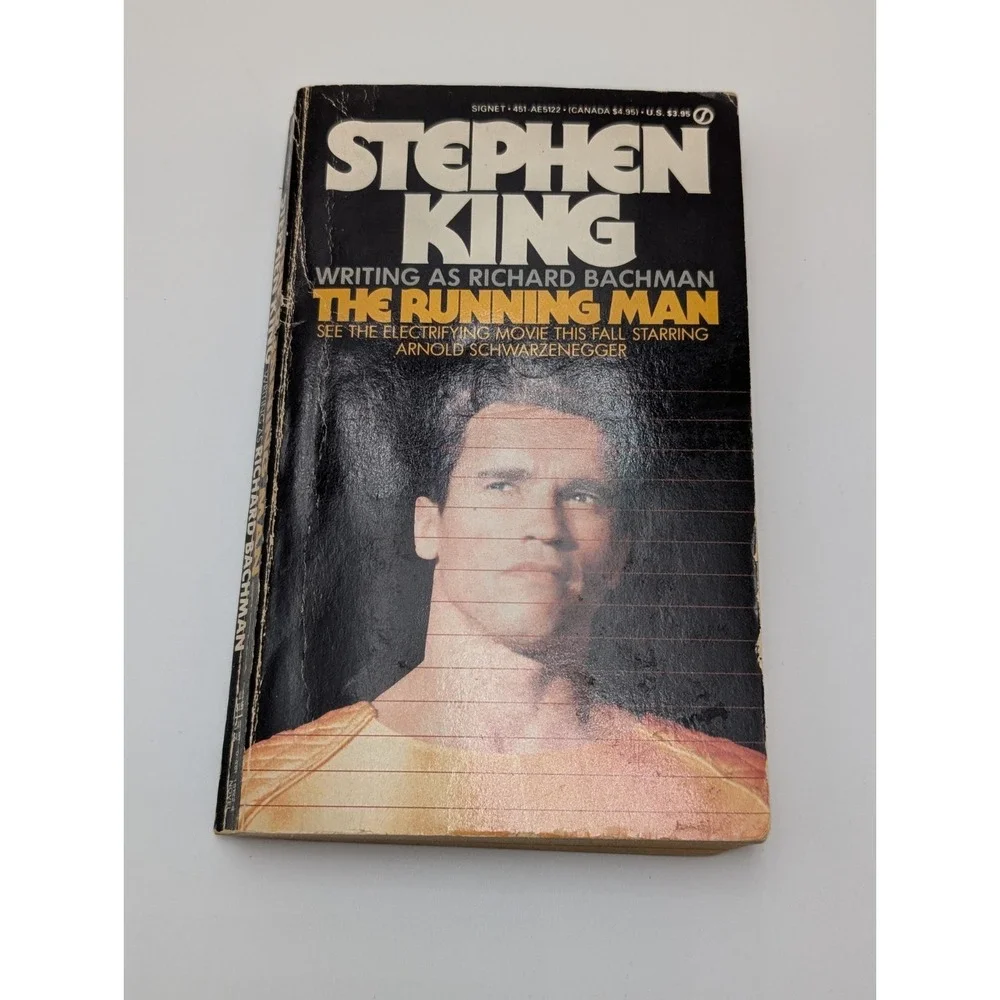 The Running Man Steven King/Richard Bachman Paperback 1982 First Schwarzenegger